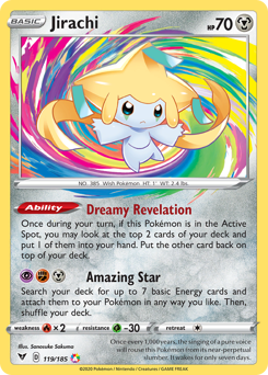 Jirachi 119/185 - SWSH04 Vivid Voltage Holofoil