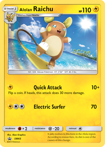Alolan Raichu - SM65/248 - SM Promos Holofoil