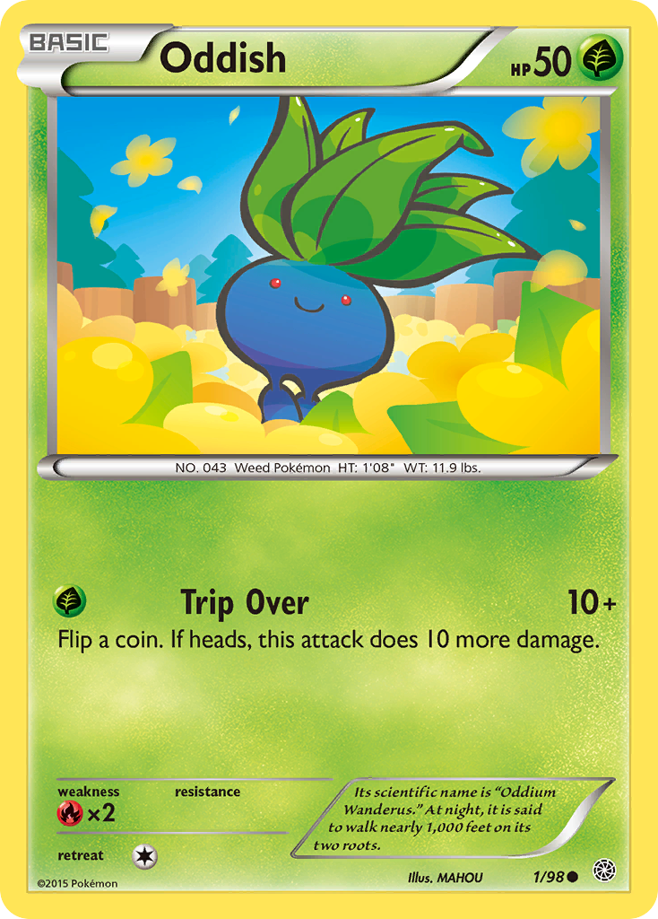 Oddish 1/98 - XY  Ancient Origins