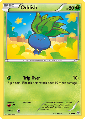 Oddish 1/98 - XY  Ancient Origins