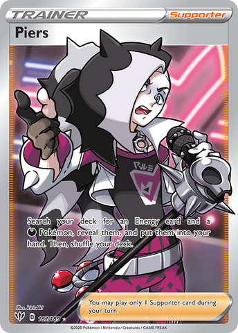 Piers (Full Art) 187/189 - SWSH03 Darkness Ablaze Holofoil