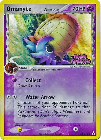 Omanyte (Delta Species) 74/110 - Holon Phantoms Reverse Holofoil