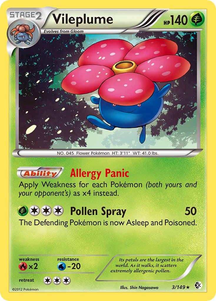 Vileplume - 3/149 (BW Boundaries Crossed) - Deck Exclusives