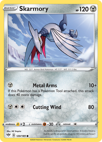 Skarmory 120/189 - SWSH03 Darkness Ablaze