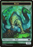 Elf Druid // Beast (020) Double-Sided Token (C14-23 // 20) - Commander 2014 Tokens