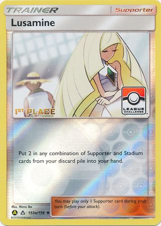 Lusamine - 153a/156 (League Challenge) [1st Place] - League & Championship Cards Reverse Holofoil