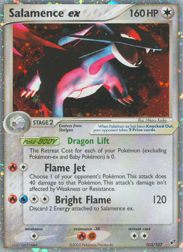Salamence ex/107 - Deoxys Holofoil