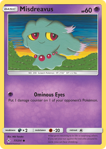 Misdreavus 77/214 - SM  Unbroken Bonds