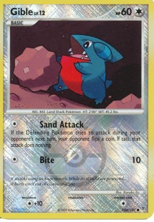 Gible - 106/147 (Championship Promo) - League & Championship Cards Reverse Holofoil