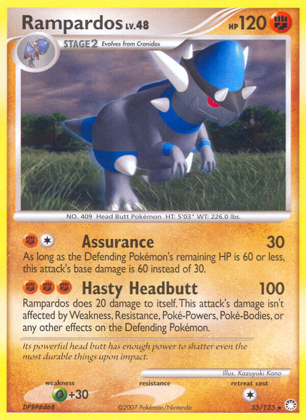 Rampardos - 33/123 (Cosmos Holo) - Deck Exclusives Holofoil