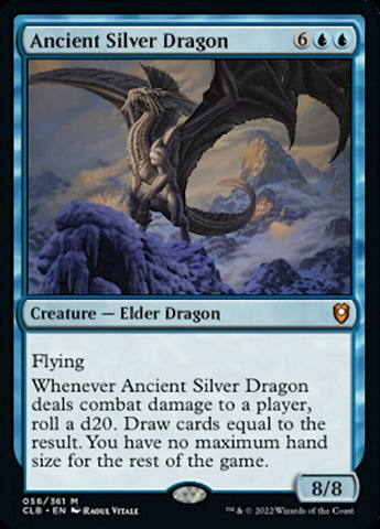 Ancient Silver Dragon (CLB-056) - Commander Legends: Battle for Baldur's Gate