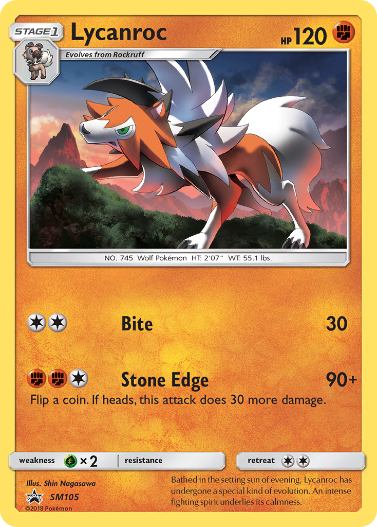 Lycanroc - SM105/248 - SM Promos Holofoil