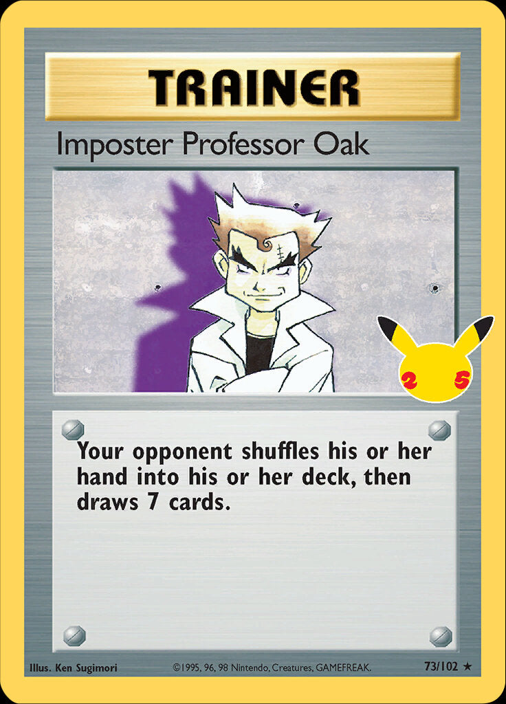 Imposter Professor Oak 73/25 - Celebrations Classic Collection Holofoil