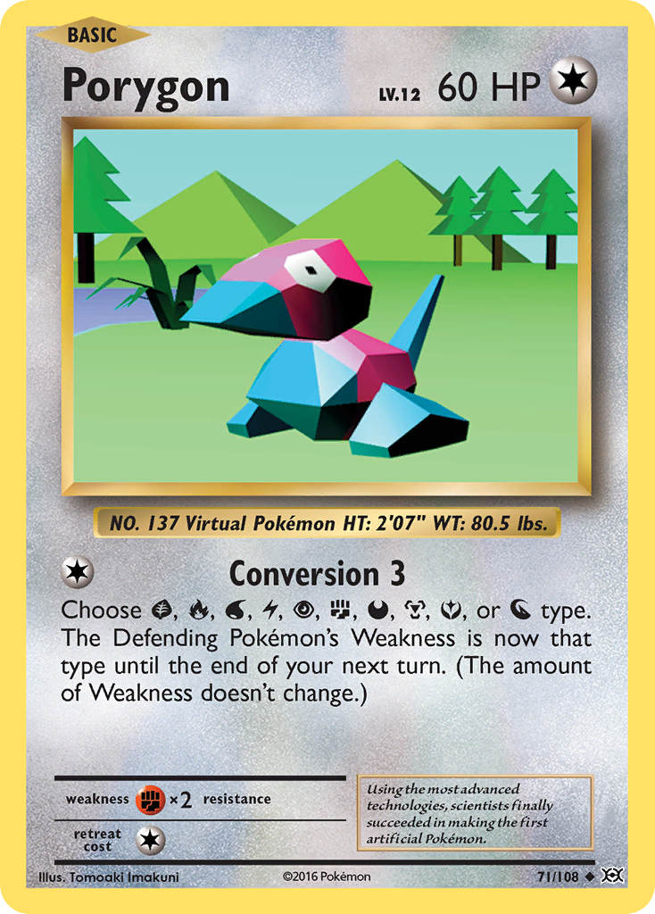 Porygon 71/108 - XY  Evolutions
