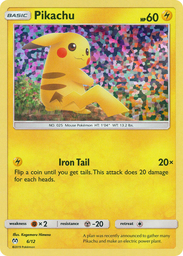 Pikachu - 6/12/12 - McDonalds Promos 2019 Holofoil