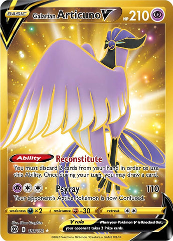 Galarian Articuno V (Secret) 181/172 - SWSH09 Brilliant Stars Holofoil