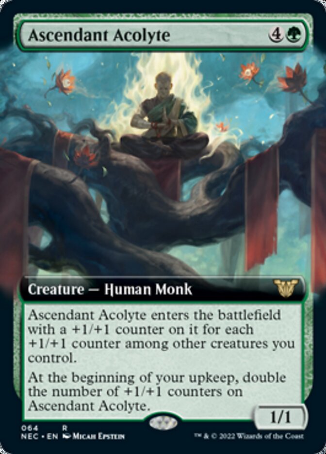 Ascendant Acolyte (Extended Art) (NEC-064) - Neon Dynasty Commander: (Extended Art)
