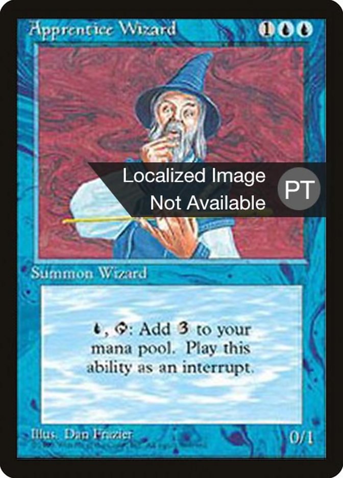 Apprentice Wizard (4BB-) - Fourth Edition Foreign Black Border