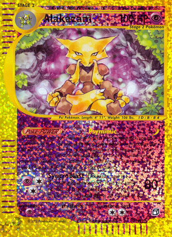 Alakazam - 1/12 (Box Topper) - Jumbo Cards Reverse Holofoil