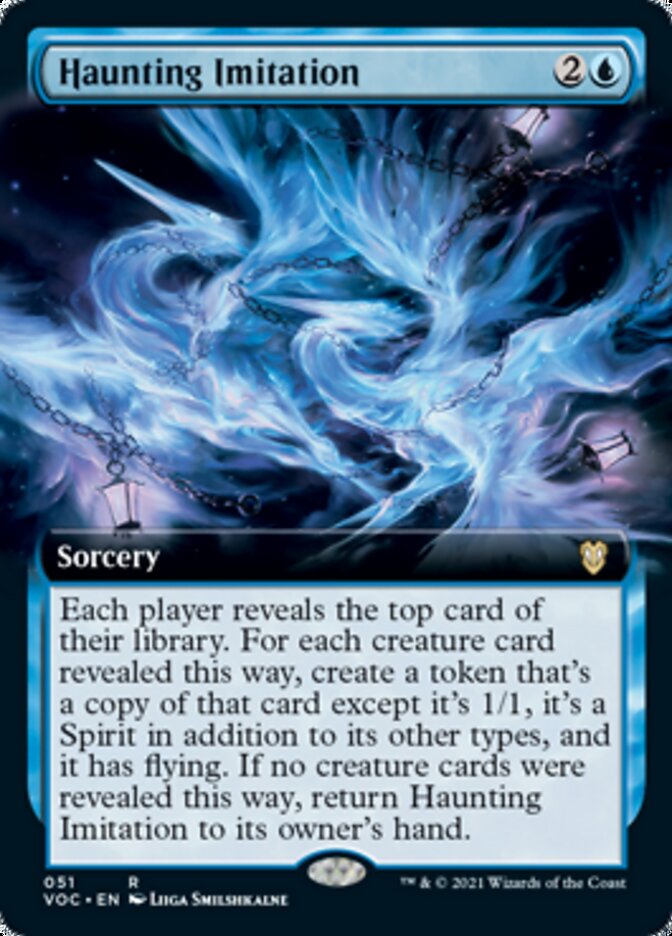 Haunting Imitation (Extended Art) (VOC-051) - Crimson Vow Commander: (Extended Art)