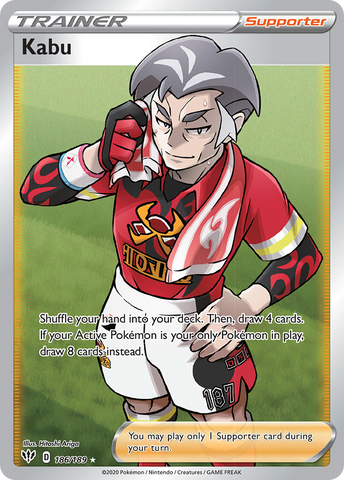 Kabu (Full Art) 186/189 - SWSH03 Darkness Ablaze Holofoil