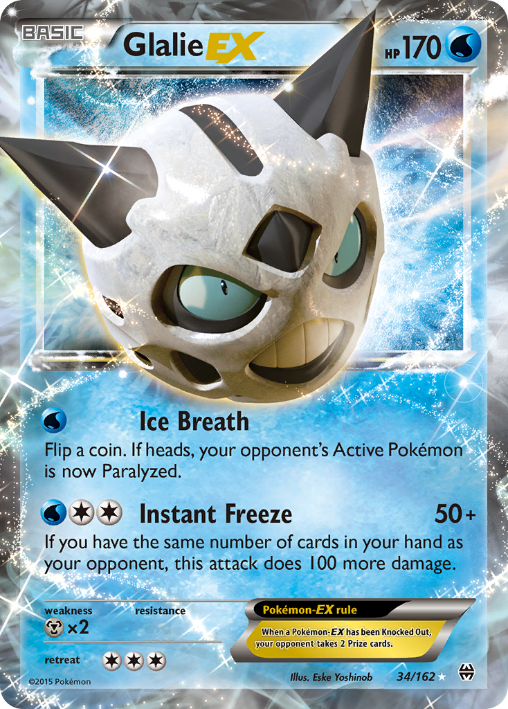 Glalie EX 34/162 - XY  BREAKthrough Holofoil