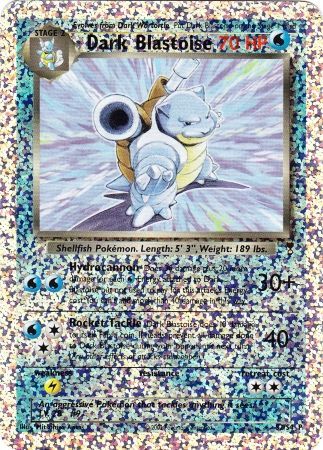 Dark Blastoise - S2/S4 (Box Topper) - Jumbo Cards Reverse Holofoil