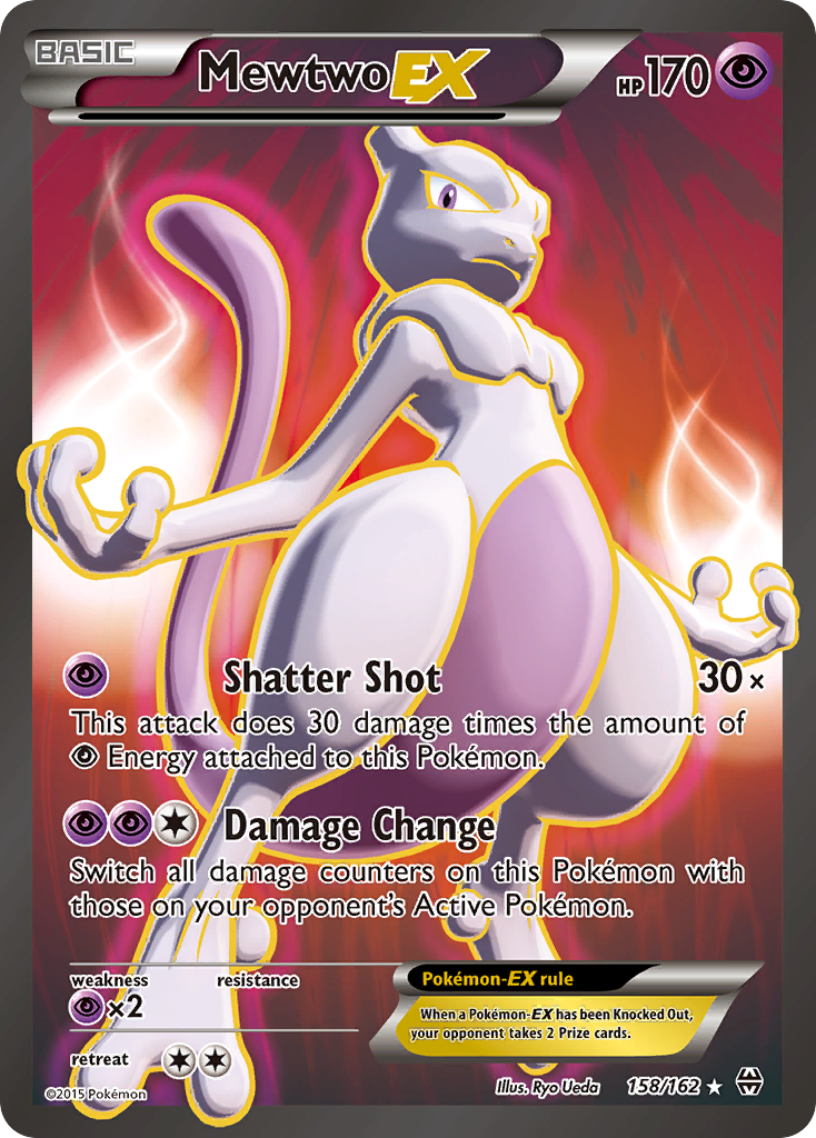 Mewtwo EX (158 Full Art) 158/162 - XY  BREAKthrough Holofoil