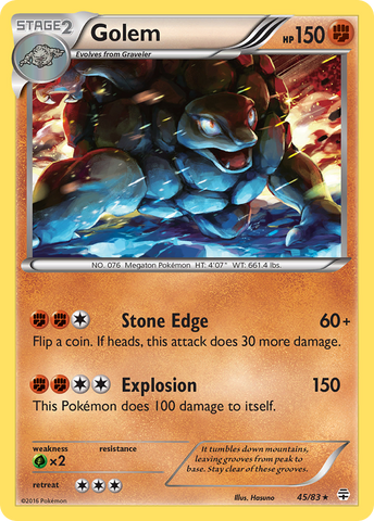 Golem/83 - Generations Holofoil