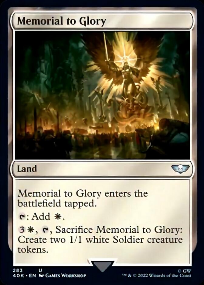 Memorial to Glory (Surge Foil) (40K-283) - Warhammer 40,000 Commander Foil