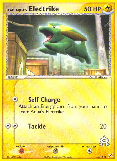 Team Aqua's Electrike - 53/95/95 - Team Magma vs Team Aqua