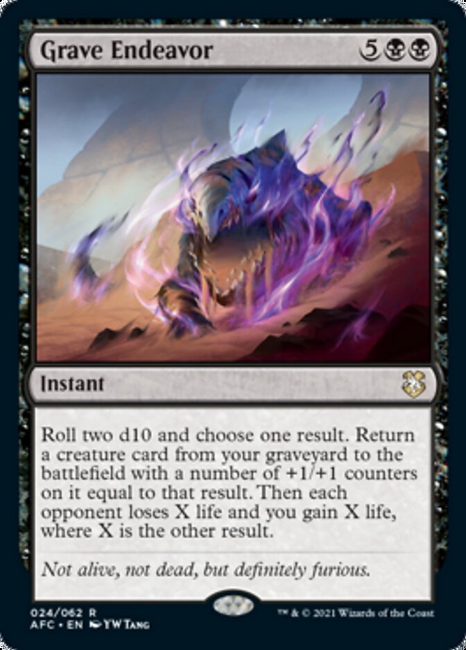 Grave Endeavor (AFC-024) - Forgotten Realms Commander