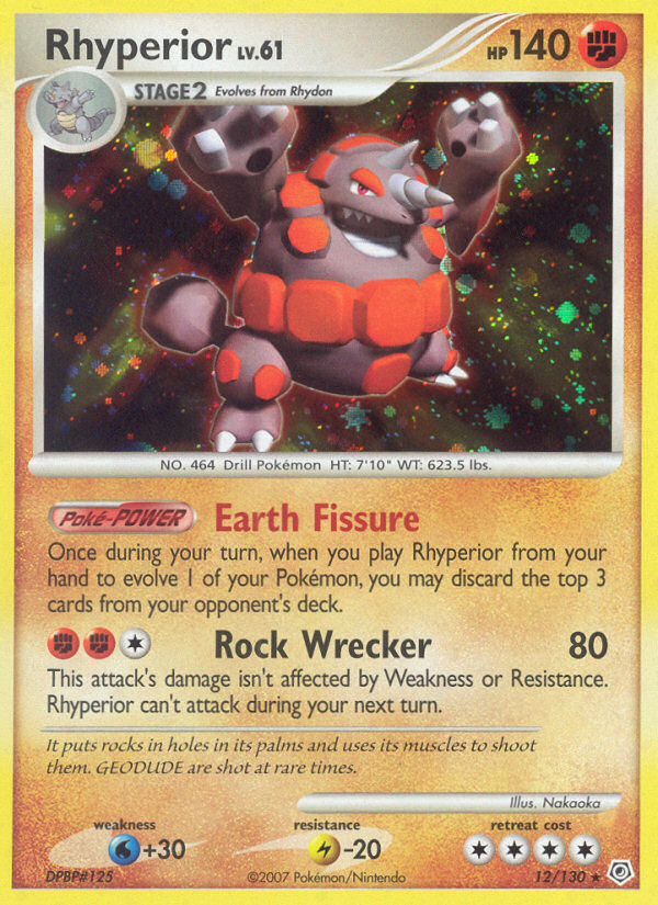 Rhyperior/130 - Diamond and Pearl Holofoil