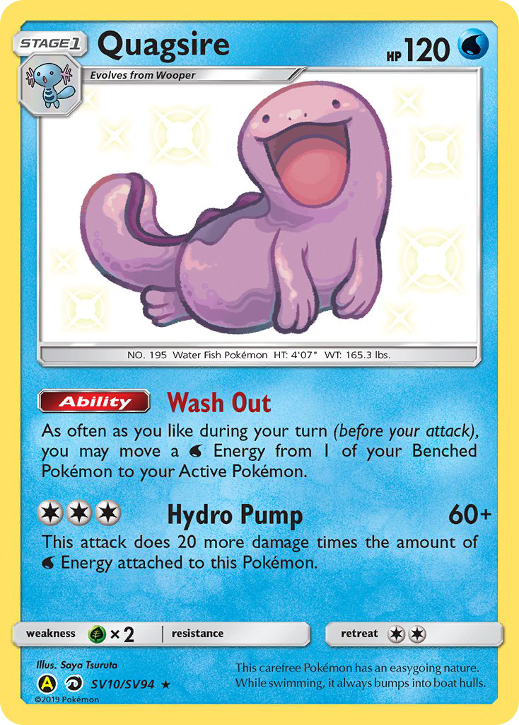 Quagsire SV10/94 - Hidden Fates Shiny Vault Holofoil