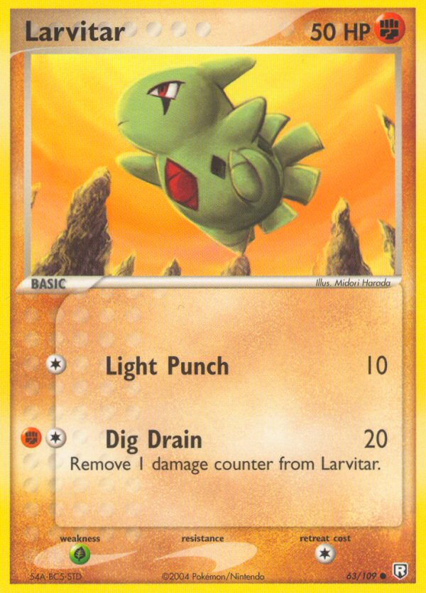 Larvitar - 063/109 63/109 - Team Rocket Returns