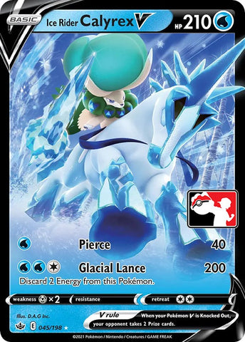 Ice Rider Calyrex V - Prize Pack Series Cards Holofoil