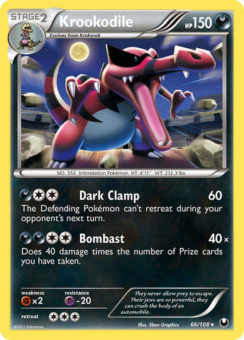 Krookodile - 66/108 (Cosmos Holo) - Blister Exclusives Holofoil
