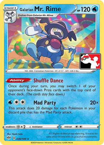 Galarian Mr. Rime - Prize Pack Series Cards
