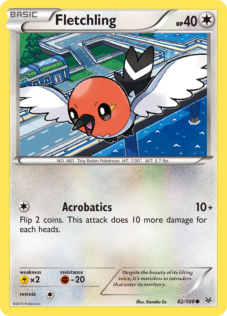 Fletchling 82/108 - XY  Roaring Skies
