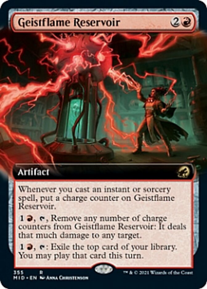 Geistflame Reservoir (Extended Art) (MID-355) - Innistrad: Midnight Hunt: (Extended Art)