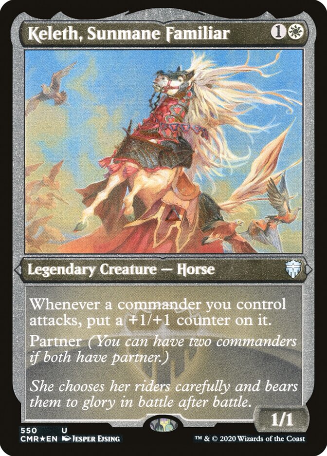 Keleth, Sunmane Familiar (Foil Etched) (CMR-550) - Commander Legends Foil