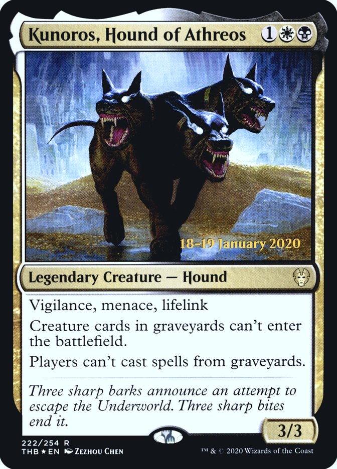 Kunoros, Hound of Athreos (PRE-222) - Theros Beyond Death Promos Foil
