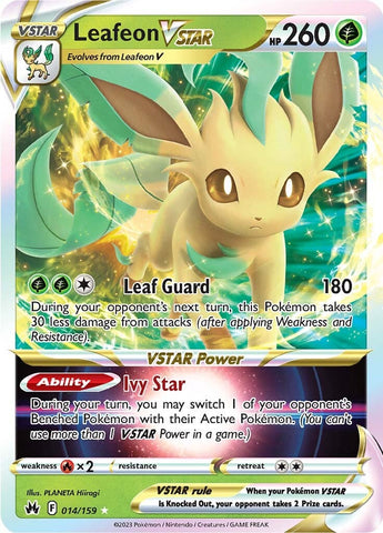Leafeon VSTAR 14/159 - SWSH Crown Zenith Holofoil