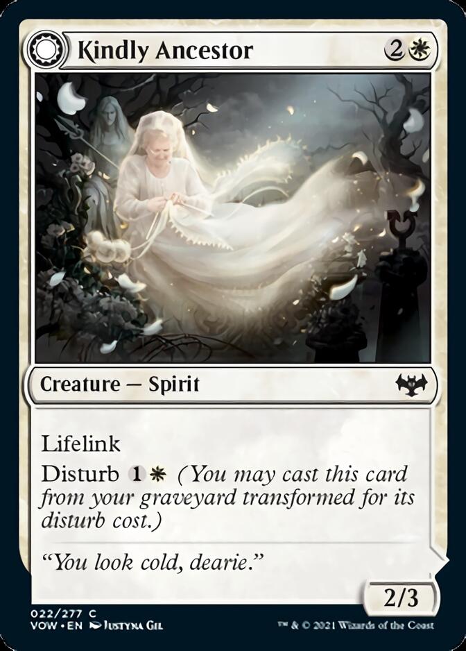 Kindly Ancestor (VOW-022) - Innistrad: Crimson Vow: (Double Faced Transform)