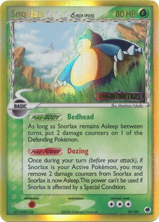 Snorlax (Delta Species)/101 - Dragon Frontiers Reverse Holofoil