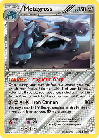 Metagross (49) 49/98 - XY  Ancient Origins