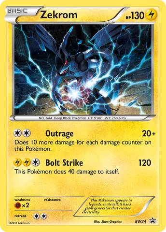 Zekrom - BW24/101 - Black and White Promos Holofoil