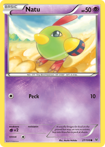 Natu (27) 27/108 - XY  Roaring Skies