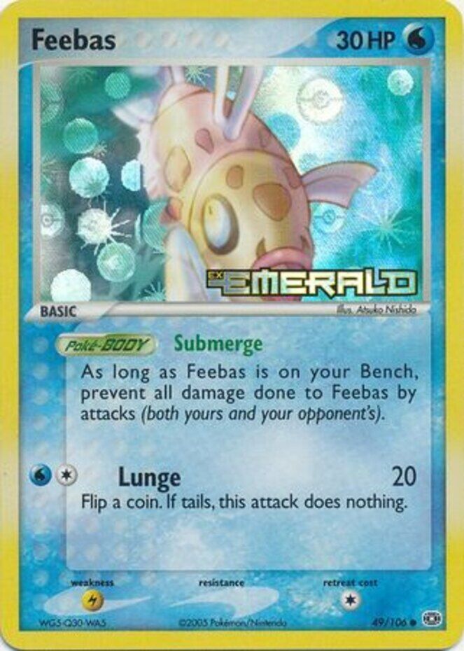 Feebas - 049/106 49/106 - Emerald Reverse Holofoil