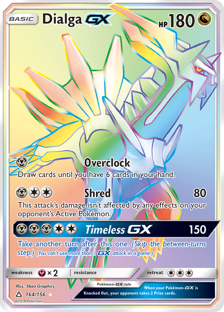 Dialga GX (Secret Rare)/156 - SM  Ultra Prism Holofoil